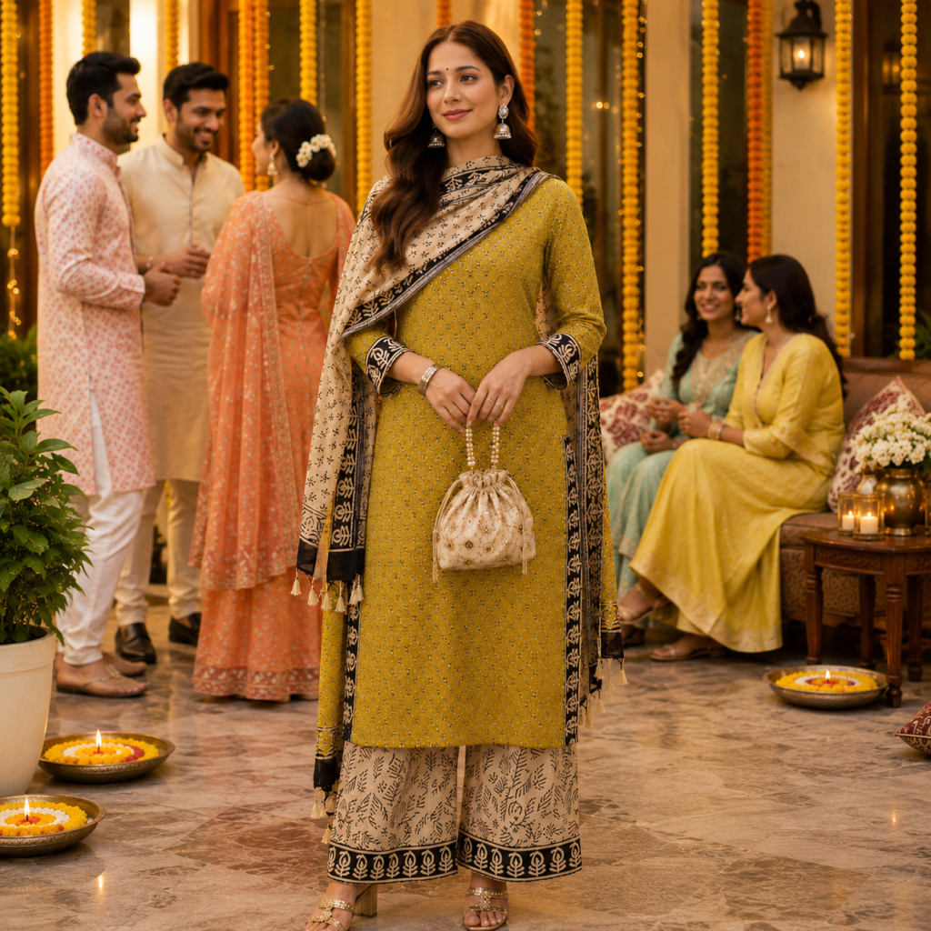 Pure Cotton Kurta Set for Women